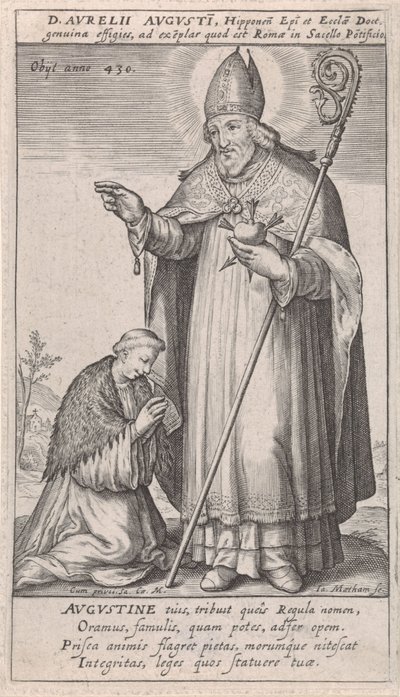 H. Augustinus door Jacob Matham