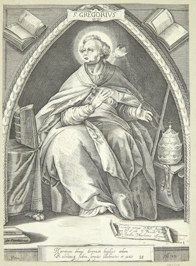 De kerkvaders door Jacob Matham
