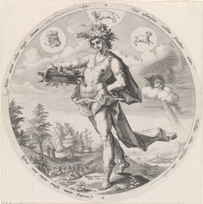 Lente De vier seizoenen (serietitel) door Jacob Matham
