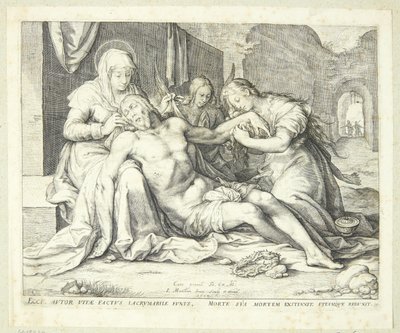Pietà door Jacob Matham