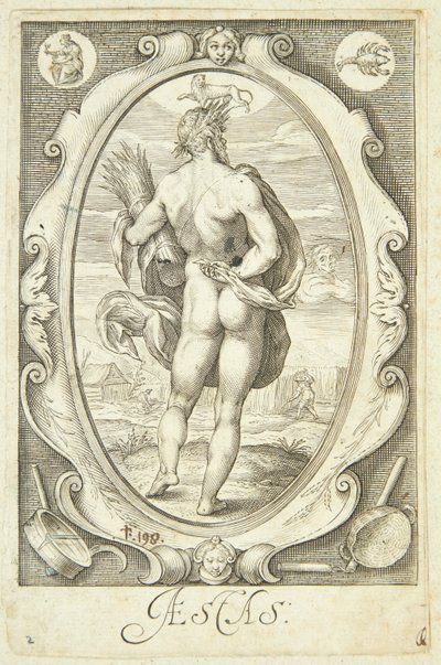Zomer door Jacob Matham