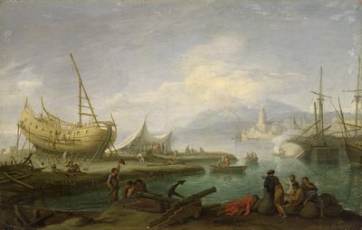 Kustlandschap door Jacob Philippe Hackert