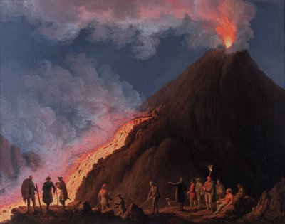 De uitbarsting van de Vesuvius in 1774 door Jacob Philippe Hackert