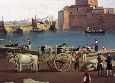 Uitzicht op de haven van Trani, door Philippe Hackert door Jacob Philippe Hackert