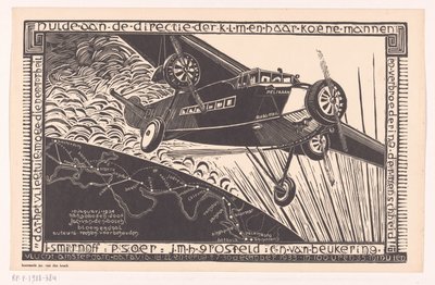 Vlucht van de Pelikaan van Amsterdam naar Batavia in 1933 door Jacob Pieter van den Bosch