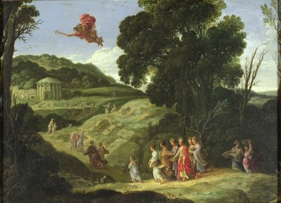 Mercurius en Herse, c.1605-08 door Jacob Symonsz Pynas or Pinas