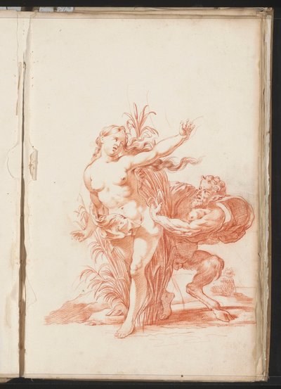 Syrinx und Pan door Jacob Toorenvliet