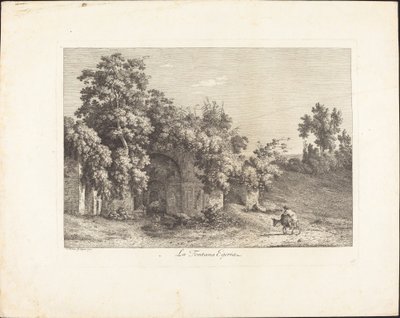 De Egeria-fontein door Jacob Wilhelm Mechau