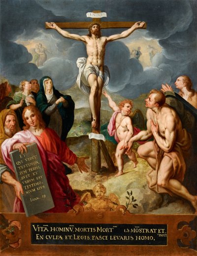 Christus aan het kruis door Jacob de Backer