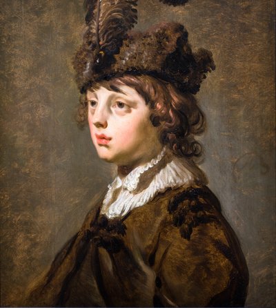 Jonge jongen met baret, v door Jacob de Backer