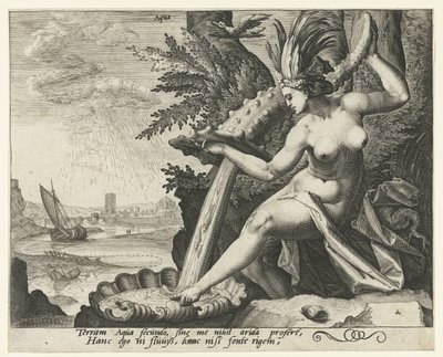 Het element water (De vier elementen) door Jacob de Gheyn (II) (attributed to)
