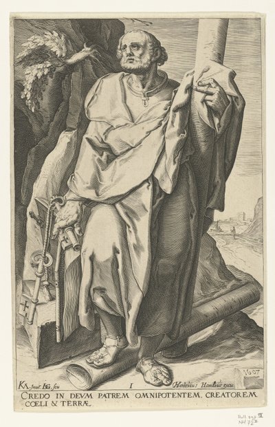 Apostel Petrus door Jacob de Gheyn (II)