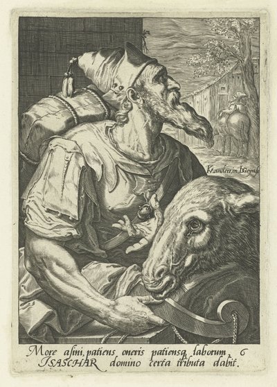 Stamvader Issachar door Jacob de Gheyn (II)