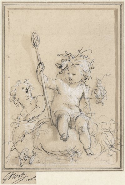 Allegorie op de wijnbouw door Jacob de Wit