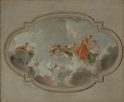 Flora en Zephyr, 1743 door Jacob de Wit