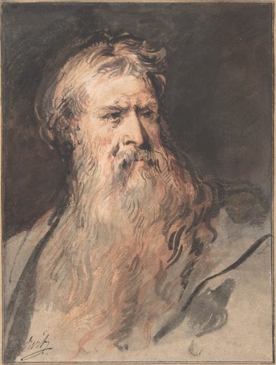 Studie naar de figuur van Mozes door Jacob de Wit