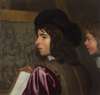 Twee jongens voor een ezel door Jacob van Oost the Elder