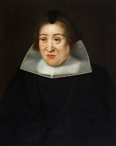 Portrait of Maria de Sweert door Jacob van Reesbroeck