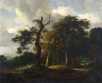 Eiken bospaden door Jacob van Ruisdael