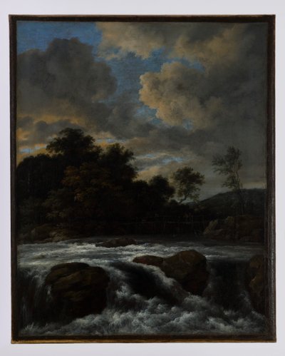 Landschap met Waterval door Jacob van Ruisdael