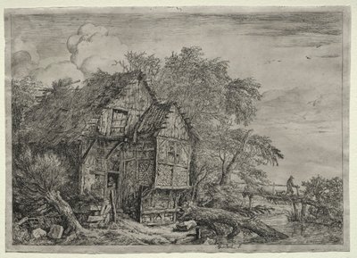 De kleine brug door Jacob van Ruisdael
