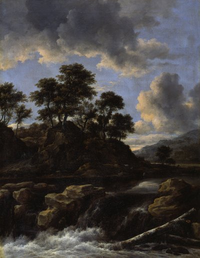 De waterval door Jacob van Ruisdael
