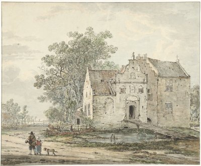 Kasteel IJzendoorn in de Betuwe door Jacob van Strij