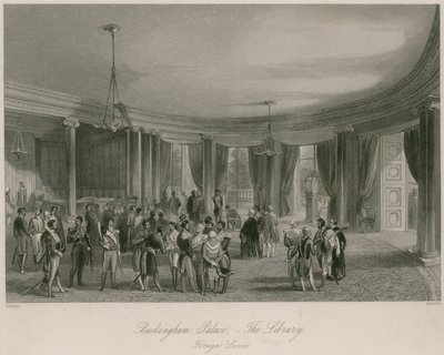 Buckingham Palace, de bibliotheek, buitenlandse ontvangst door Jacob van der Heyden