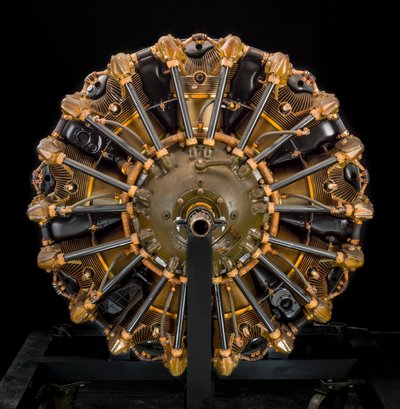 Jacobs Pratt & Whitney Wasp Jr. R-985-AN5, Radiale 9-motor, ca. 1940 door Jacobs Aircraft Engine Company