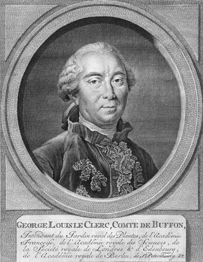 George Louis Le Clerc, Graaf De Buffon, 1774 door Jacobus Houbraken