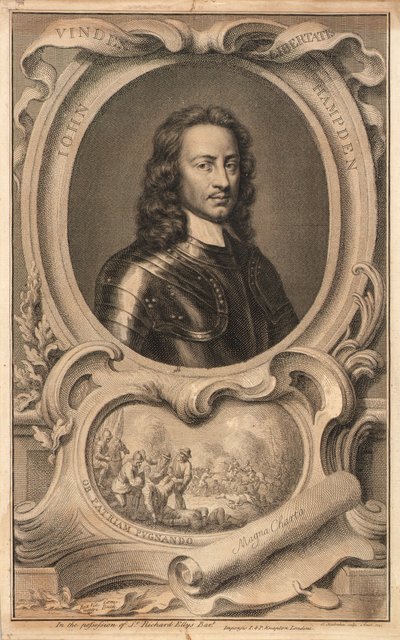 John Hampden door Jacobus Houbraken