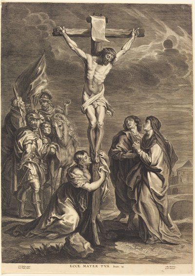 Christus aan het kruis door Jacobus Neeffs