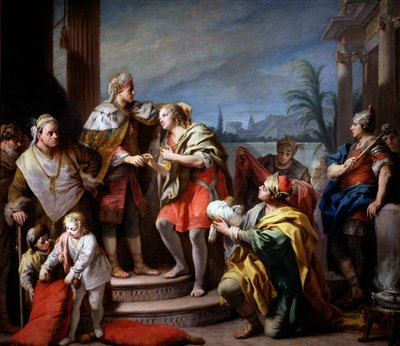 Jozef voor de Farao door Jacopo Amigoni