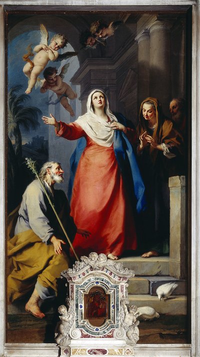 De Visitatie door Jacopo Amigoni