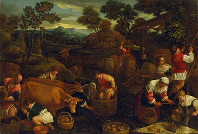 Herfst door Jacopo Bassano