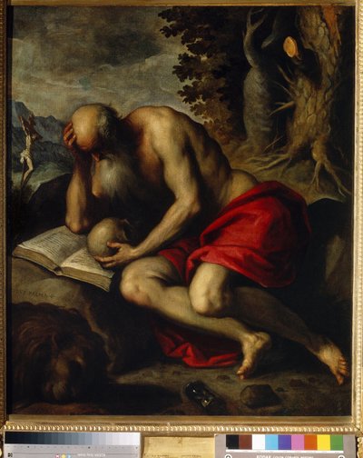 Sint Hiëronymus door Jacopo Il Giovane Palma