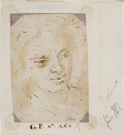 Hoofd van een man door Jacopo Palma il Giovane