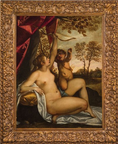 Venus ontwapent Cupido door Jacopo Palma il Giovane the Younger