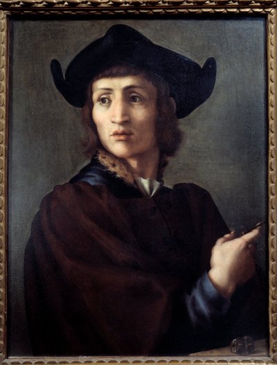 Portret van een juwelier door Jacopo Pontormo