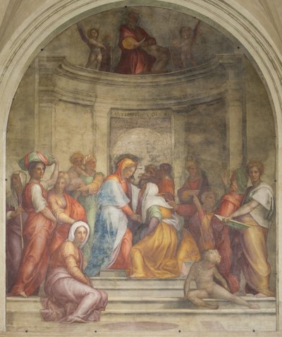 De Visitatie door Jacopo Pontormo