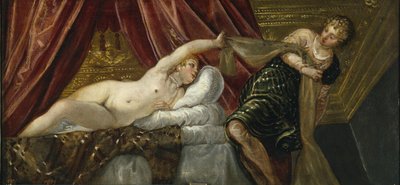 Jozef en de vrouw van Potifar door Jacopo Robusti Tintoretto