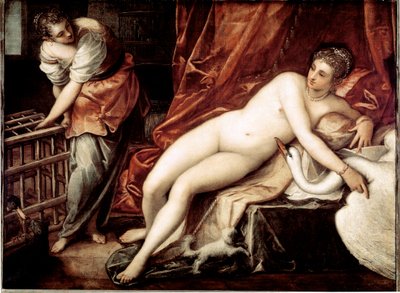 Leda en de Zwaan door Jacopo Robusti Tintoretto