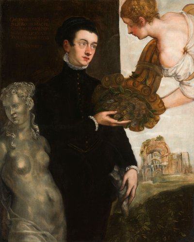 Portret van Ottavio Strada door Jacopo Robusti Tintoretto