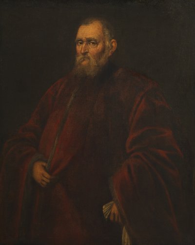 Portret van een Venetiaanse Procurator door Jacopo Robusti Tintoretto