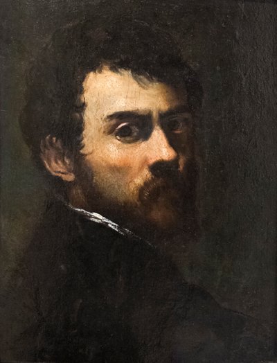 Zelfportret als jonge man door Jacopo Robusti Tintoretto