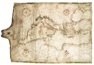 Middellandse en Zwarte Zeeën 1546 door Jacopo Vesconte Maggiolo
