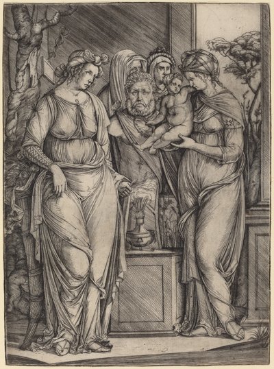Groot Offer aan Priapus door Jacopo de