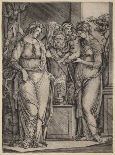 Groot offer aan Priapus door Jacopo de
