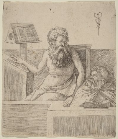 Twee filosofen door Jacopo de