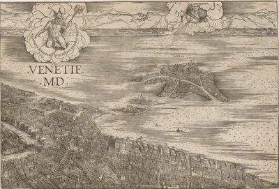 Uitzicht op Venetië door Jacopo de